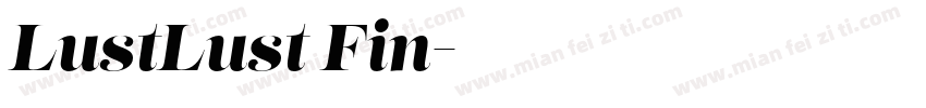 LustLust Fin字体转换